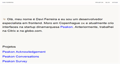 Desktop Screenshot of daviferreira.com