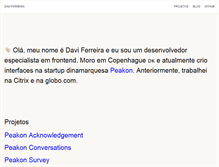 Tablet Screenshot of daviferreira.com